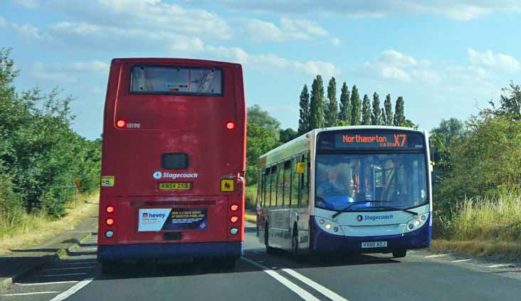 Stagecoach Midlands ADL Trident ALX400 18198 & Enviro300 27683